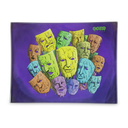 OOZE ROLLING TRAY SHATTER RESISTANT GLASS MOOD SWINGS MEDIUM OOZ-573
