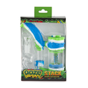 OOZE STACK SILICONE WATER PIPE BLUE GREEN WHITE