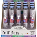 RANDY’S GLASS PUFF FLAVORED FILTER BATS THREE FLAVORS IN ONE BOX BLUEBERRY MENTHOL GRAPE 15CT