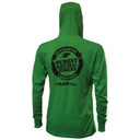 RAW ENVY GREEN WITH BLACK LETTERING LIGHTWEIGHT HOODIE- MEDIUM