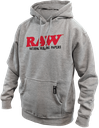 RAW HEATHER GRAY WITH POCKET LIGHTWEIGHT HOODIE- LARGE 