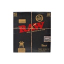 RAW KINGS SIZE ROLLING PAPER BLACK 32CT BOX OF 50