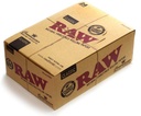 RAW KINGSIZE SLIM CLASSIC ROLLING PAPERS+TIPS CONNOISSEUR BOX OF 24