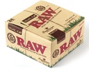 RAW KINGSIZE SLIM+TIPS CONNOISSEUR ORGANIC ROLLING PAPERS BOX OF 24