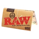 RAW SINGLE WIDE CLASSIC PAPERS 100CT BOX OF 25