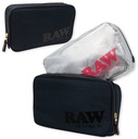 RAW SMELL PROOF BAG IN A BAG QTR POUNDER LARGE TONAL BLACK