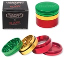 RAW X HAMMERCRAFT ALUMINUM GRINDER 4 PARTS 2.2" RASTA