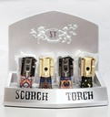 SCORCH TORCH LIGHTER DUAL FUNCTION REGULAR FLAM ASST COLOR 12CT