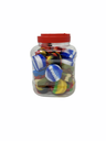 SILICONE SAFE CAN LARGE RASTA COLOR ASSORTED 30 CT IN JAR GS30392