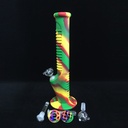 SILICONE WATER PIPE 13" ASSORTED COLORS RASTA