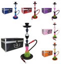 TANYA CLEAR SKY 1HOSE HOOKAH CASE ASSORTED COLORS