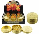 TOBACCO GRINDER GR076 50MM 3 PARTS BOX OF 12