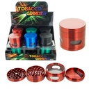 TOBACCO GRINDER WITH WINDOW 4 PARTS GR141-63 BOX OF 12