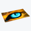 V SYNDICATE SMALL GLASS ROLLING TRAY BLUE EYE TIGER