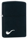 ZIPPO LIGHTER BLACK MATTE PIPE LT 218PL