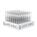 WHITE RHINO GLASS CHILLUMS 100CT WRG1001