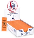 ZIG ZAG 1.25 SLOW BURNING CIGARETTE PAPERS GUMMED 24 BOOKLET