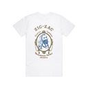 ZIG ZAG CLASSIC WHITE T-SHIRT SMALL