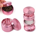 LADY HORNEJ TOBACCO GRINDER PINK 4PART 50MM BOX OF 12