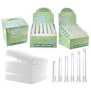 GLASS DOWNSTEM DISPLAY ASSORTED SIZE 36CT