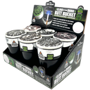 SMOKEZILLA GLOW IN THE DARK LID BUTT BUCKET ASHTRAY W/LED BOX OF 6