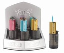 SCORCH TORCH LIGHTER X-MAX SERIES CLEAR TANK 12CT